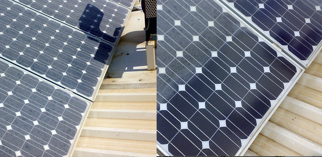 limpieza de placas fotovoltaicas